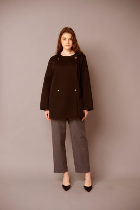 Ponte rome jersey short coat / Straight pants