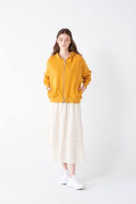Zip hoodie / Lacy skirt
