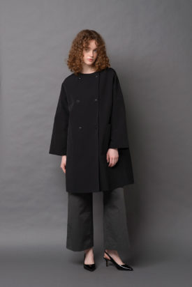 Cotton nylon coat / Tc twill wide pants