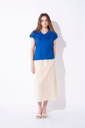 Cut&sew top / Lace skirt